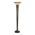 Feiss - Lampada con piedistallo OPERA 1xE27/100W/230V bronzo/beige