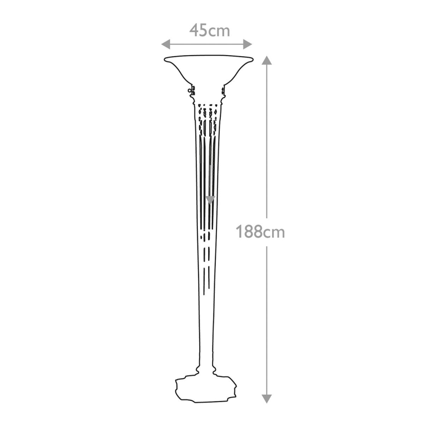 Feiss - Lampada con piedistallo OPERA 1xE27/100W/230V bronzo/beige