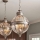 Feiss - Lampadario a sospensione con catena ADAMS 3xE14/60W/230V bronzo
