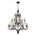 Feiss - Lampadario a sospensione con catena DRAWING ROOM 18xE27/60W/230V