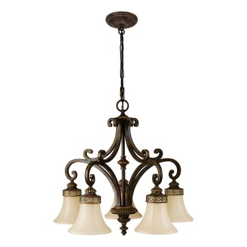 Feiss - Lampadario a sospensione con catena DRAWING ROOM 5xE27/60W/230V