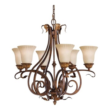 Feiss - Lampadario a sospensione con catena SONOMA VALLEY 6xE27/60W/230V