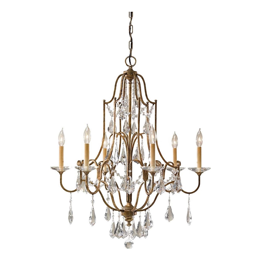 Feiss - Lampadario a sospensione con catena VALENTINA 6xE14/60W/230V