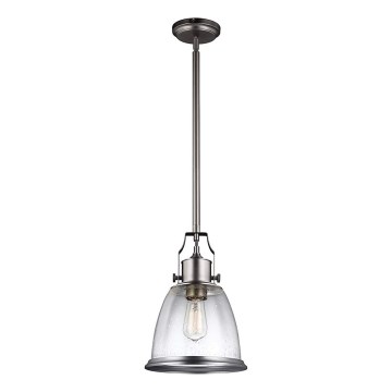 Feiss - Lampadario a sospensione con supporto rigido HOBSON 1xE27/60W/230V argento