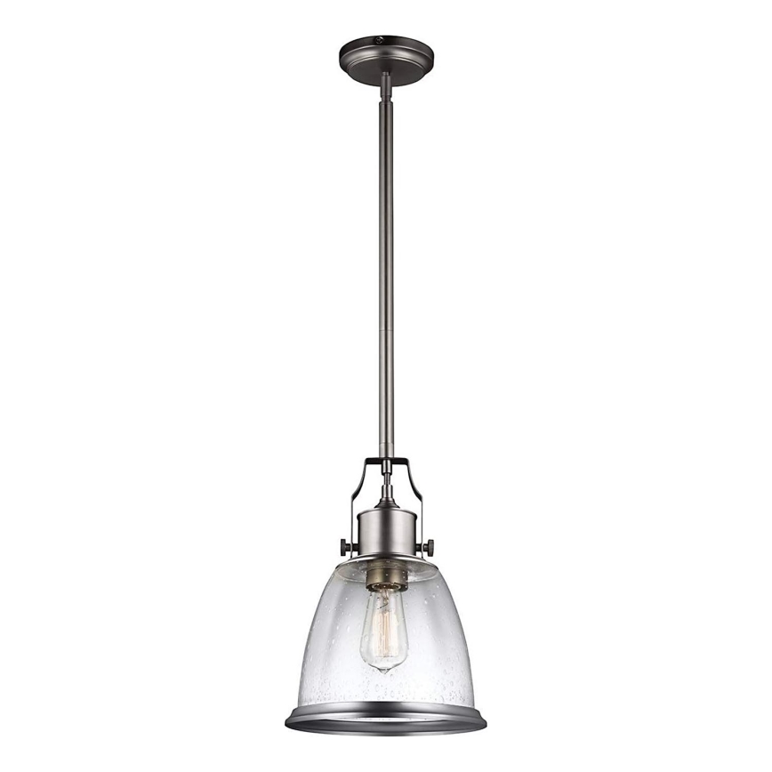 Feiss - Lampadario a sospensione con supporto rigido HOBSON 1xE27/60W/230V argento