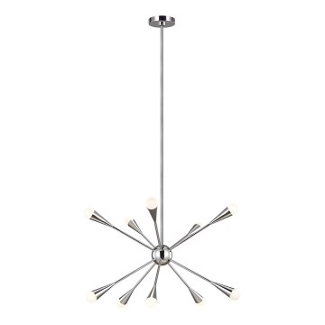Feiss - Lampadario a sospensione con supporto rigido LED JAX 10xG9/3W/230V cromo lucido