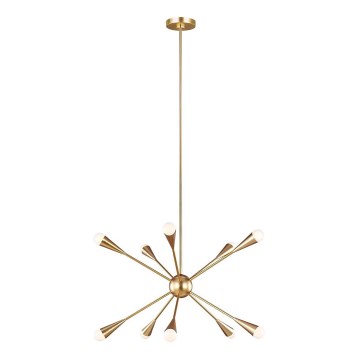 Feiss - Lampadario a sospensione con supporto rigido LED JAX 10xG9/3W/230V oro