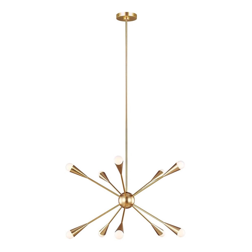 Feiss - Lampadario a sospensione con supporto rigido LED JAX 10xG9/3W/230V oro