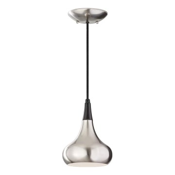 Feiss - Lampadario a sospensione su cavo BESO 1xE27/60W/230V cromo opaco/nero