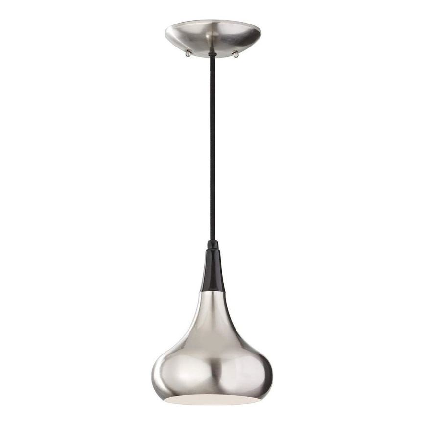 Feiss - Lampadario a sospensione su cavo BESO 1xE27/60W/230V cromo opaco/nero