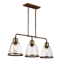 Feiss - Lampadario a stelo HOBSON 3xE27/60W/230V bronzo