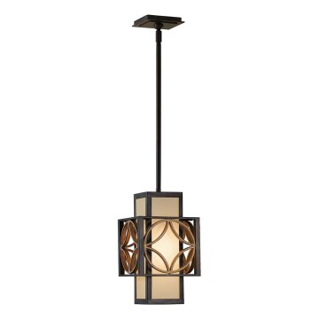 Feiss - Lampadario a stelo REMY 1xE27/60W/230V nero/oro