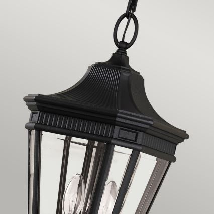 Feiss - Lampadario da esterno a sospensione con catena COTSWOLD LANE 2xE14/60W/230V nero