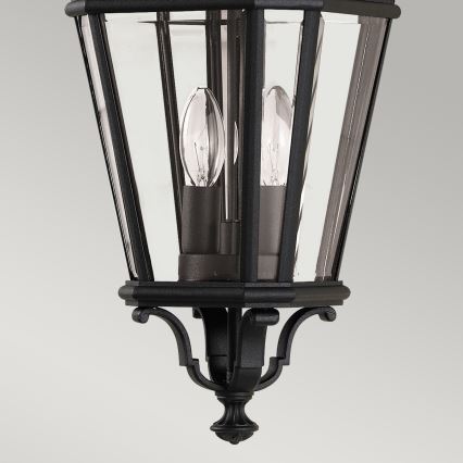 Feiss - Lampadario da esterno a sospensione con catena COTSWOLD LANE 2xE14/60W/230V nero