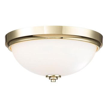 Feiss - Plafoniera da bagno MALIBU 2xE27/60W/230V IP44 dorata