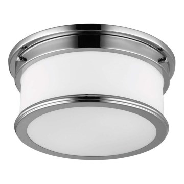 Feiss - Plafoniera da bagno PAYNE 2xE27/60W/230V IP44 cromo opaco