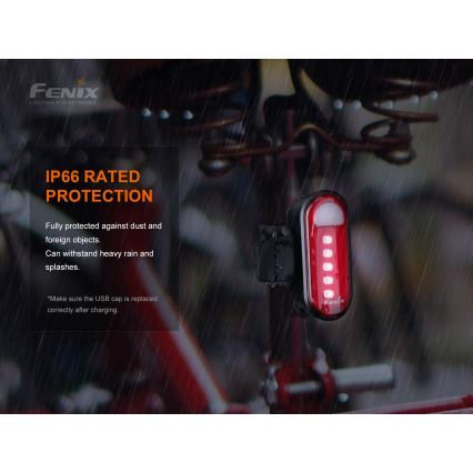 Fenix BC05RV20 - Torcia LED ricaricabile per bicicletta LED/USB IP66 15 lm 120 ore