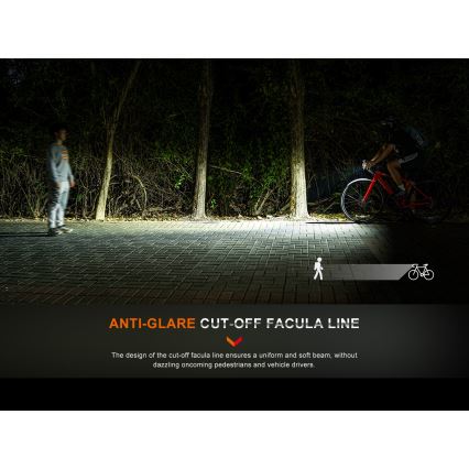 Fenix BC15R - LED Luce per bicicletta ricaricabile e dimmerabile LED/USB IP66 400 lucente 31,5 h 2600 mAh