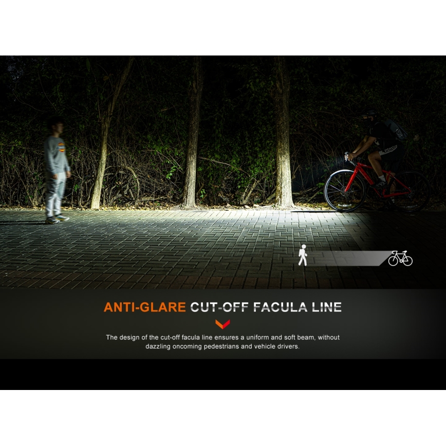 Fenix BC15R - LED Luce per bicicletta ricaricabile e dimmerabile LED/USB IP66 400 lucente 31,5 h 2600 mAh