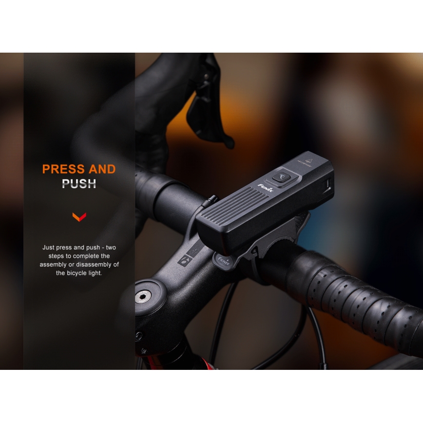 Fenix BC15R - LED Luce per bicicletta ricaricabile e dimmerabile LED/USB IP66 400 lucente 31,5 h 2600 mAh