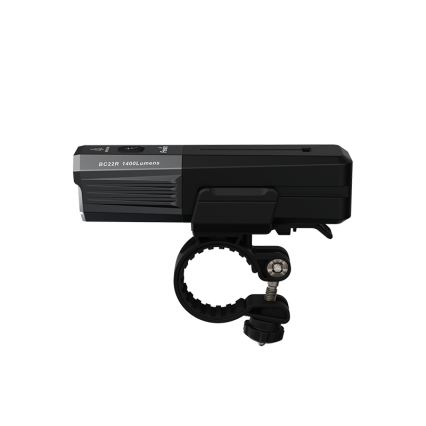 Fenix BC22R - Luce anteriore ricaricabile per bicicletta a LED dimmerabile, ricarica USB, 3400 mAh, IP66, 1400 lm, 41 h, nera