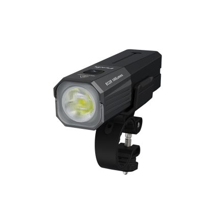 Fenix BC22R - Luce anteriore ricaricabile per bicicletta a LED dimmerabile, ricarica USB, 3400 mAh, IP66, 1400 lm, 41 h, nera