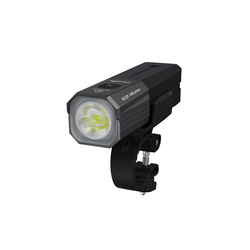 Fenix BC22R - Luce anteriore ricaricabile per bicicletta a LED dimmerabile, ricarica USB, 3400 mAh, IP66, 1400 lm, 41 h, nera