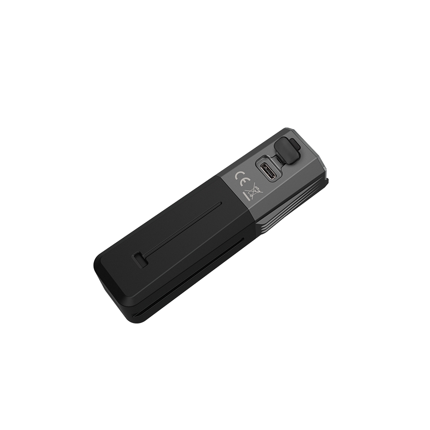 Fenix BC22R - Luce anteriore ricaricabile per bicicletta a LED dimmerabile, ricarica USB, 3400 mAh, IP66, 1400 lm, 41 h, nera