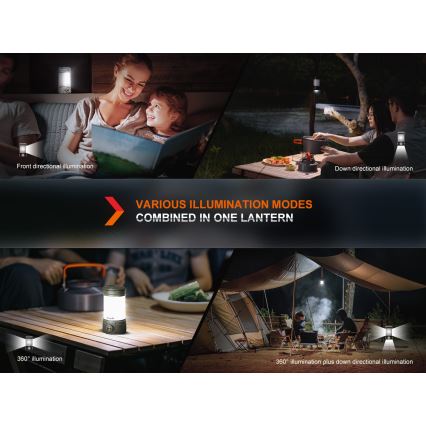 Fenix CL26RPROOLI - Lampada portatile ricaricabile a LED Dimmerabile LED/USB IP66 650 brillante 408 h 5000 mAh verde