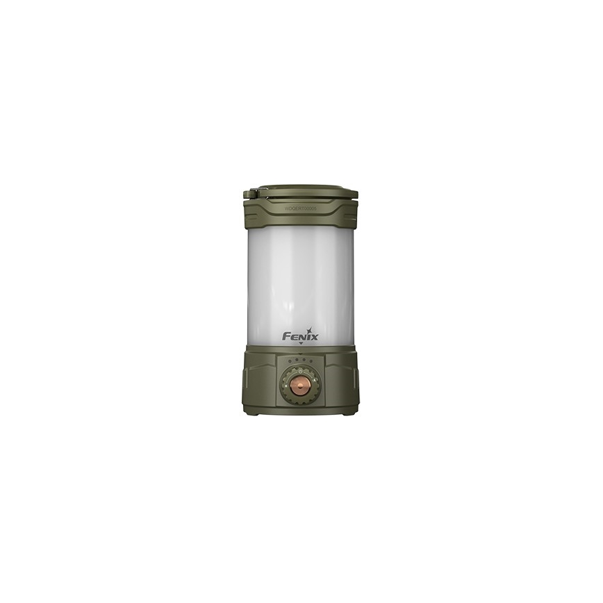 Fenix CL26RPROOLI - Lampada portatile ricaricabile a LED Dimmerabile LED/USB IP66 650 brillante 408 h 5000 mAh verde