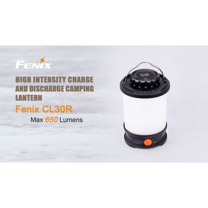 Fenix CL30R - Lampada portatile ricaricabile a LED LED/USB/6xCR123A IPX7 650 lm 300 h 2600 mAh