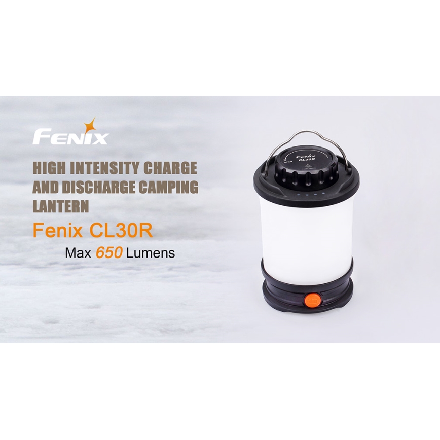 Fenix CL30R - Lampada portatile ricaricabile a LED LED/USB/6xCR123A IPX7 650 lm 300 h 2600 mAh