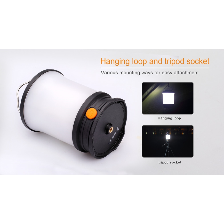 Fenix CL30R - Lampada portatile ricaricabile a LED LED/USB/6xCR123A IPX7 650 lm 300 h 2600 mAh