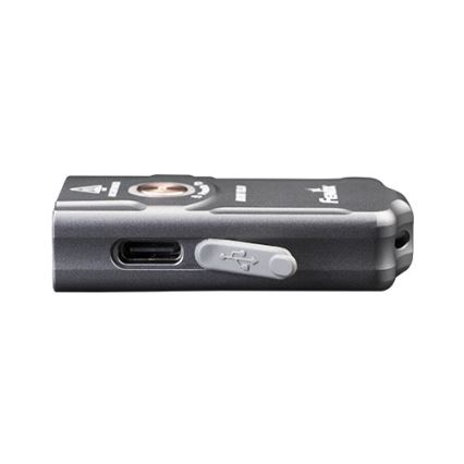 Fenix E03RV20GREY - Torcia LED ricaricabile LED/USB IP66 500 lucente 30 h 400 mAh