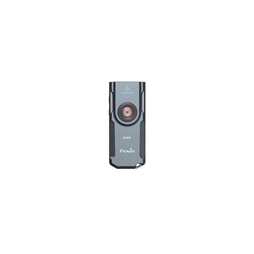 Fenix E06RGRY - Torcia elettrica ricaricabile LED Dimmerabile UV LED/USB IP66 700 shiny 60 h 750 mAh grigio