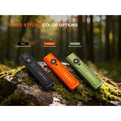 Fenix E06RPROEUBLC - Torcia ricaricabile dimmerabile LED/USB, 1650 mAh, IP66, 1600 lm, 111 h, nera