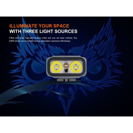 Fenix E06RTKS - Torcia elettrica ricaricabile dimmerabile a LED UV/USB IP66 700 luce 60 h turchese
