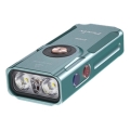 Fenix E06RTKS - Torcia elettrica ricaricabile dimmerabile a LED UV/USB IP66 700 luce 60 h turchese