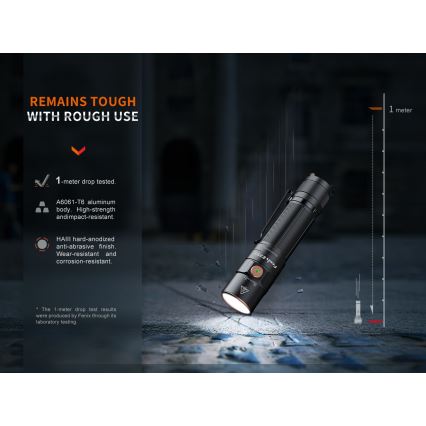 Fenix E35RSETAODS - LED Dimmerabile ricaricabile torcia LED/USB IP68 3100 lm 69 h 5000 mAh + diffuser 26,5mm