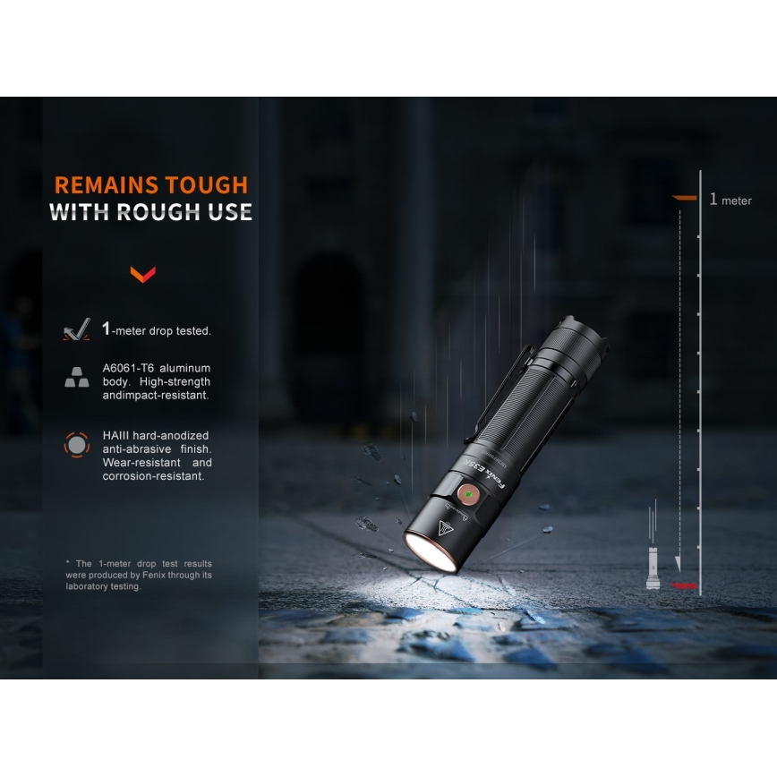 Fenix E35RSETAODS - LED Dimmerabile ricaricabile torcia LED/USB IP68 3100 lm 69 h 5000 mAh + diffuser 26,5mm