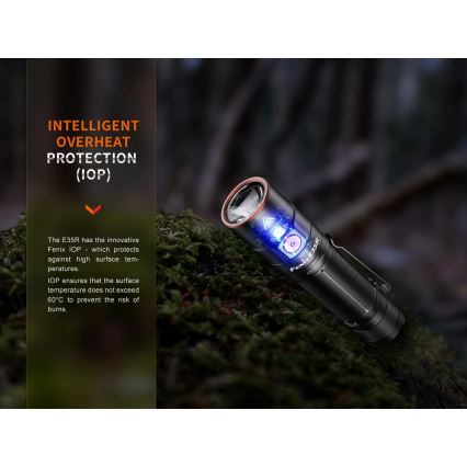 Fenix E35RSETAODS - LED Dimmerabile ricaricabile torcia LED/USB IP68 3100 lm 69 h 5000 mAh + diffuser 26,5mm