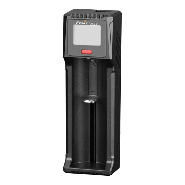 Fenix FENARED1 - Caricabatterie 1xLi-ion/AAA/AA/C 5V