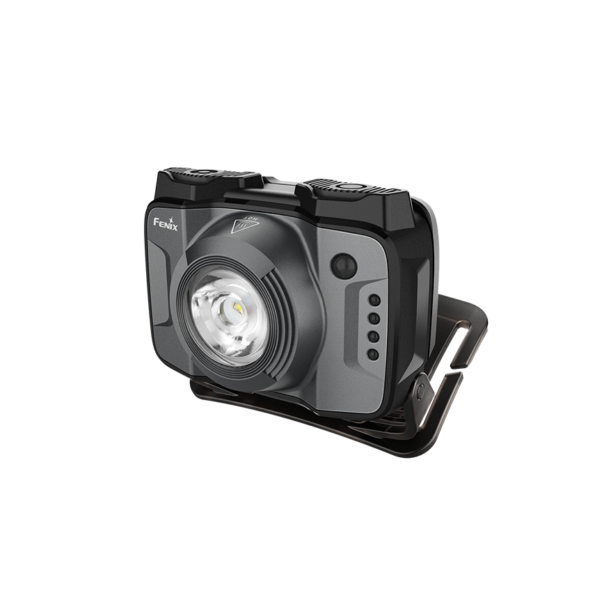 Fenix HL12RV20BLC - Lampada frontale ricaricabile a luminosità regolabile LED/USB 950 mAh IP66 500 lm 112 h nera