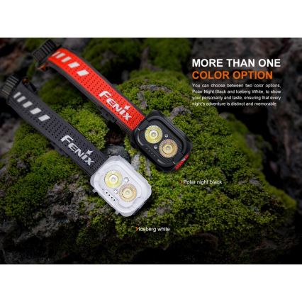 Fenix HL18RTV20BLC - Lampada frontale ricaricabile LED Dimmerabile LED/USB/3xAA IP66 800 lm 160 h 1900 mAh nero/arancione