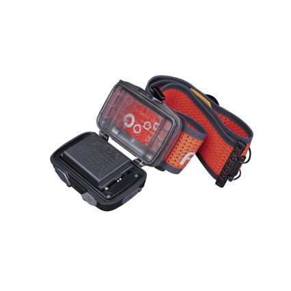 Fenix HL32RTBLCK - Lampada frontale LED ricaricabile LED/USB/3xAAA IP66 800 lucente 300 h 1900 mAh nero/arancione