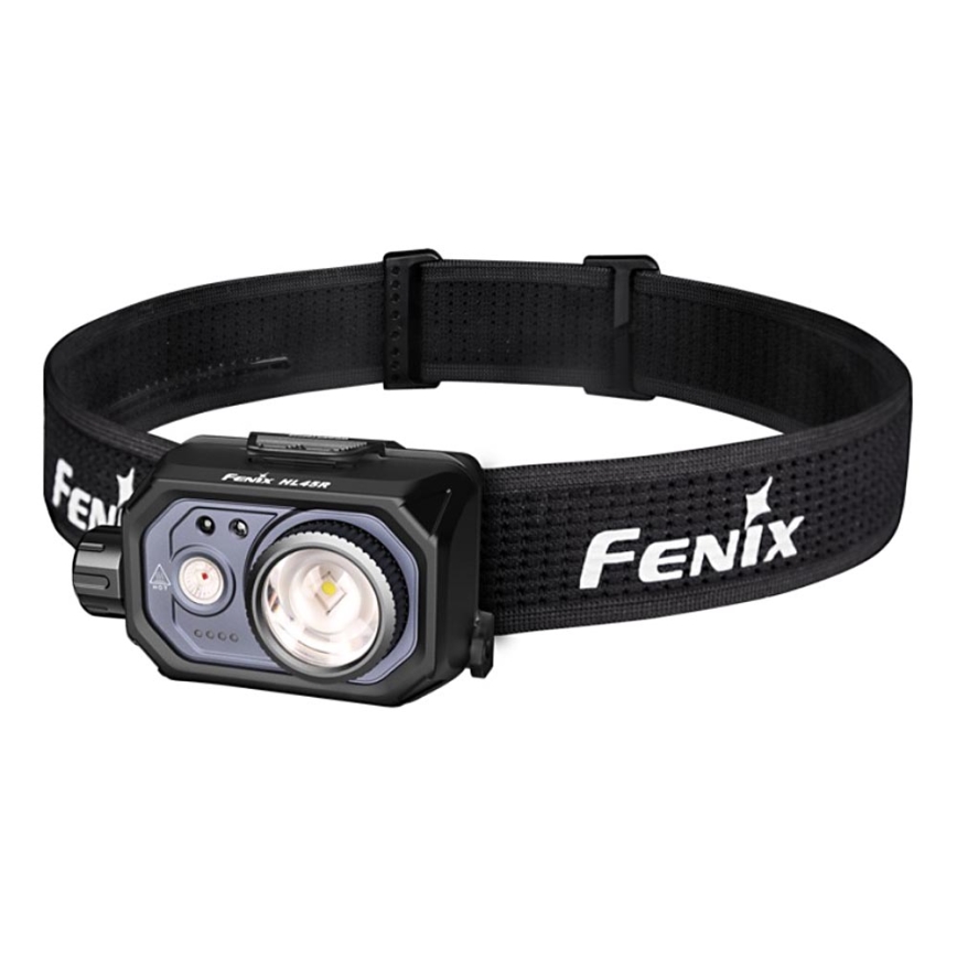 Fenix HL45R - LED Dimmerabile ricaricabile messa a fuoco lampada da testa LED/USB IP66 1000 lucente 240 h nero