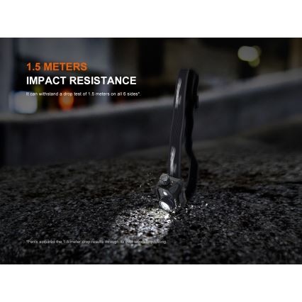 Fenix HL45R - LED Dimmerabile ricaricabile messa a fuoco lampada da testa LED/USB IP66 1000 lucente 240 h nero