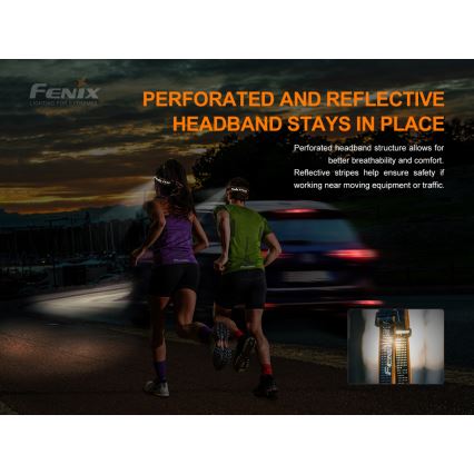 Fenix HM50RV20 - Lampada frontale LED ricaricabile 3xLED/USB/1xCR123A IP68 700 lucente 120 h 700 mAh