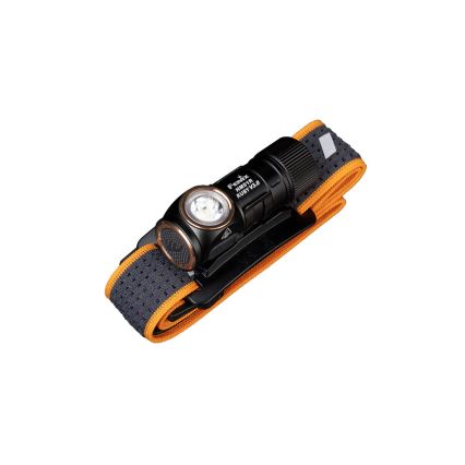 Fenix HM51RV30 - Lampada frontale ricaricabile a LED a intensità regolabile LED/USB/1xCR123A 950 mAh IP68 860 lm 125 h arancione