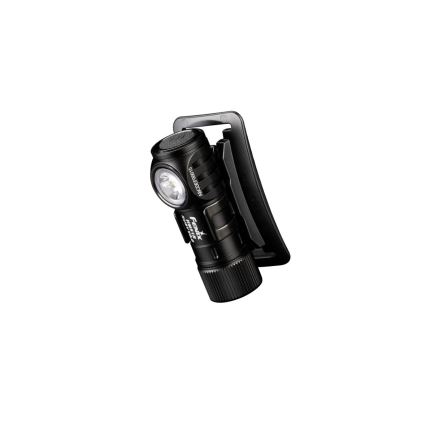 Fenix HM51RV3ABL - Lampada frontale ricaricabile a LED con intensità regolabile LED/USB/1xCR123A 950 mAh IP68 860 lm 125 h nera